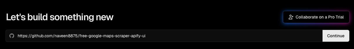 Paste Repo URL